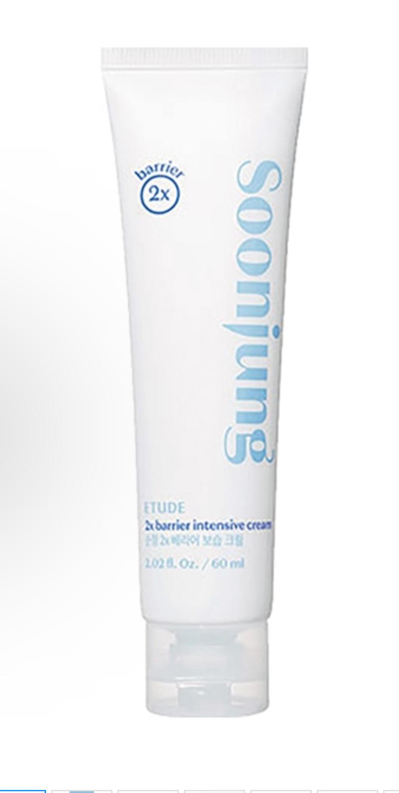 Crema intensiva de barrera Etude House Soonjung 2x