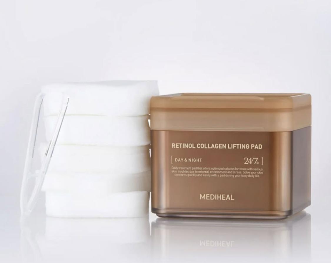 Mediheal Collagen Retinol lifting toner pad