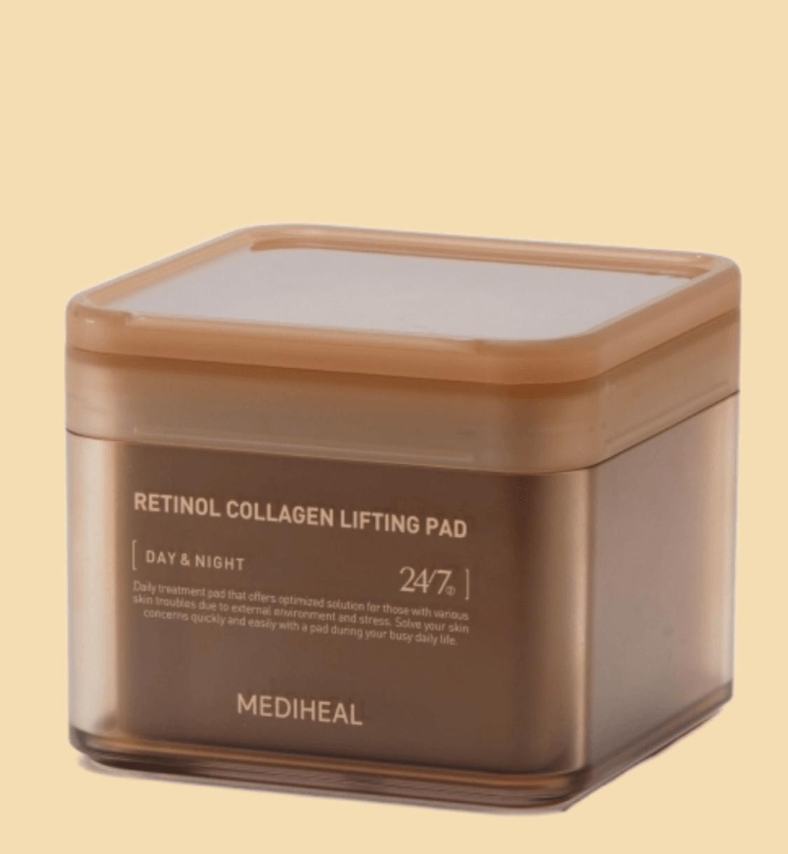 Mediheal Collagen Retinol lifting toner pad