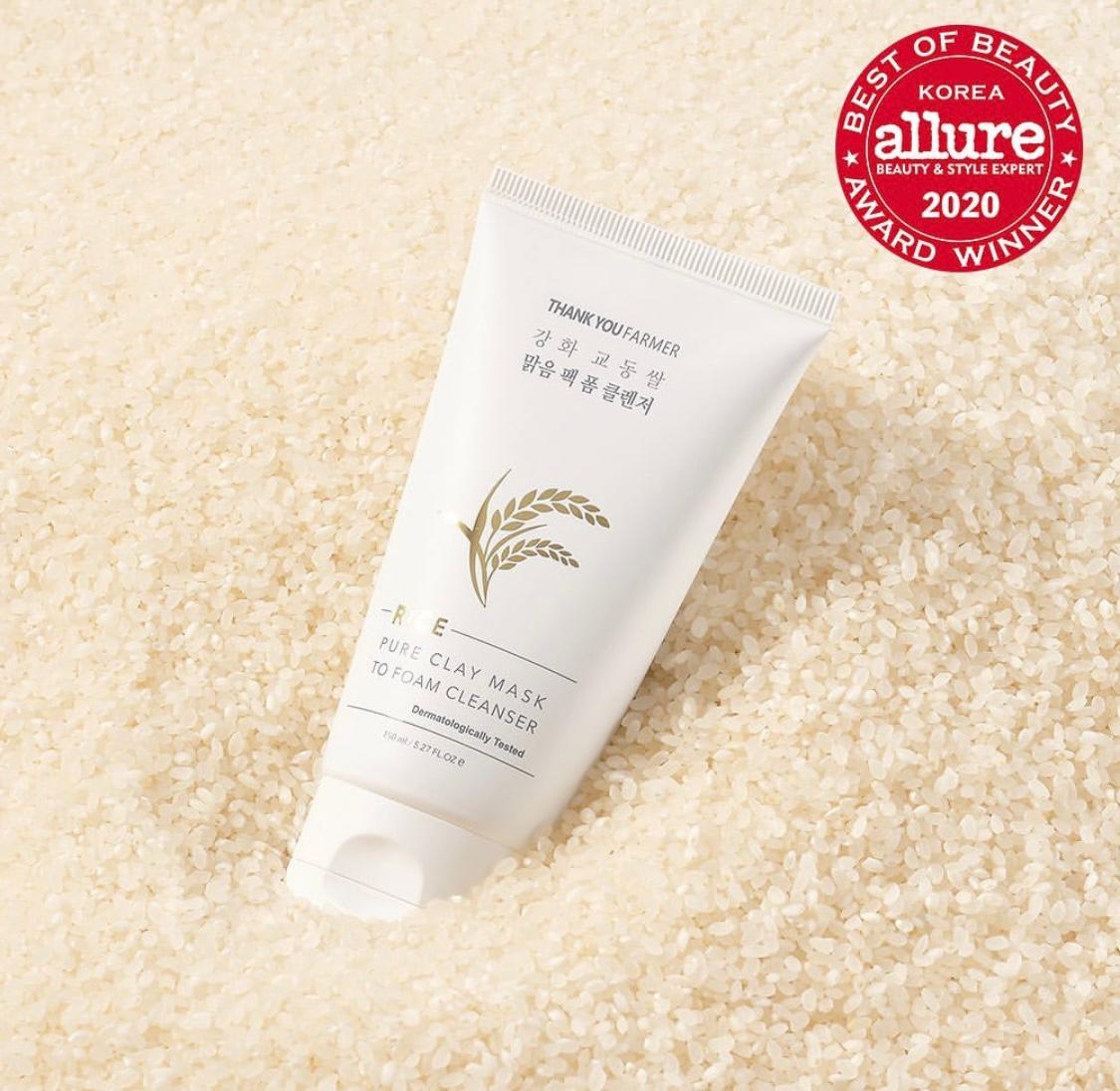 Thank You Farmer Clay Mask to Foam Cleanser