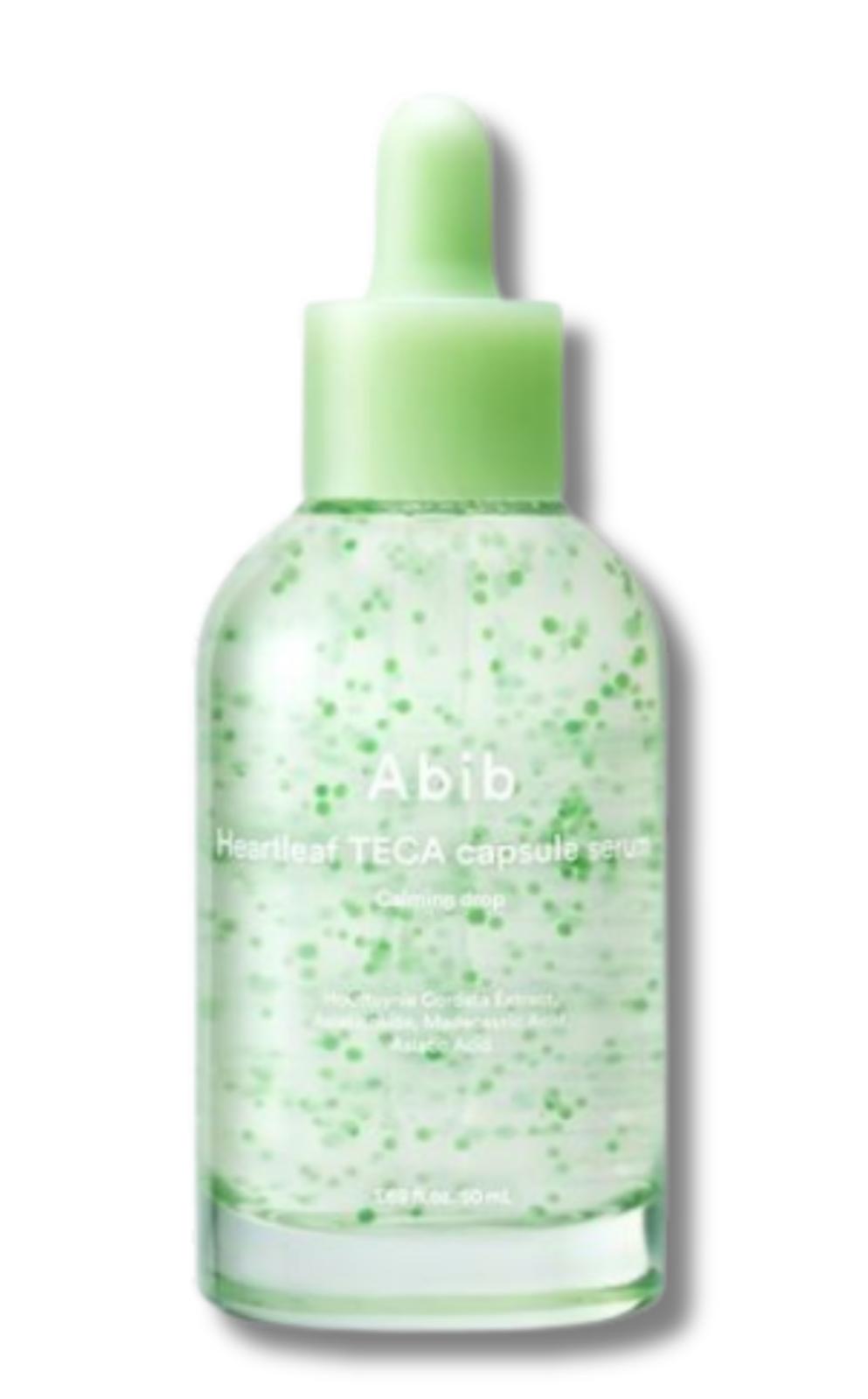 Suero en cápsulas de teca Abib Heartleaf, gotas calmantes