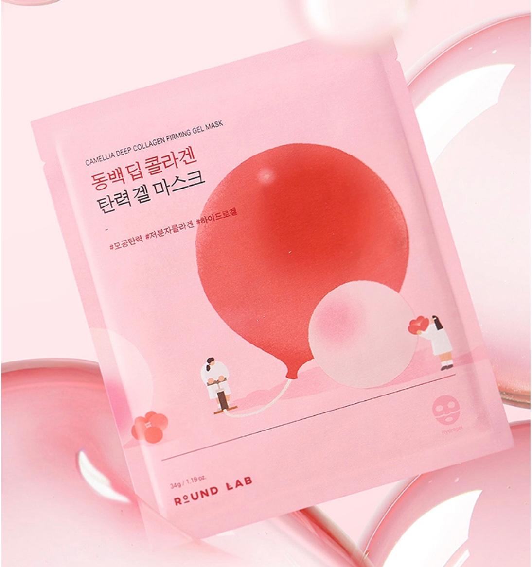 Mascarilla de colágeno Camellia de Roundlab