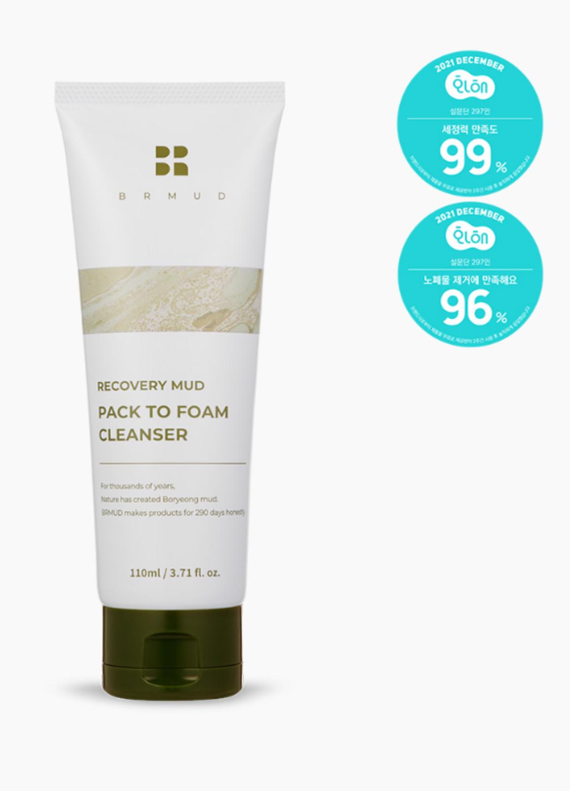 BRMD BRMUD Recovery Mud Pack pour un nettoyant moussant
